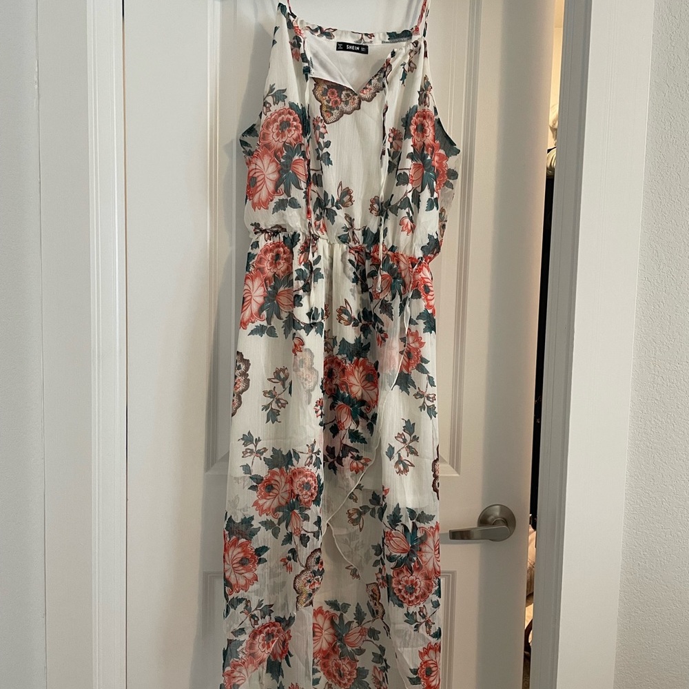 Shein Floral pattern dress worn once